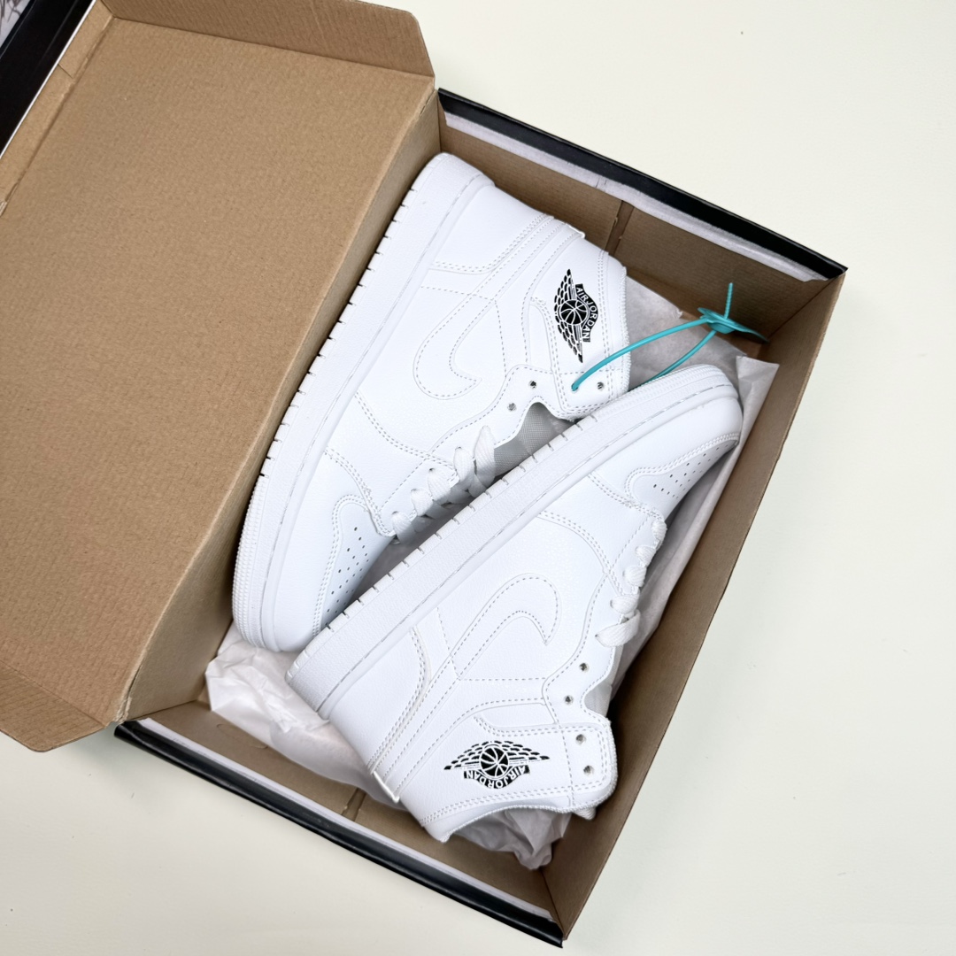  AJ1高帮全白 莆田拉帮工艺码数36-44