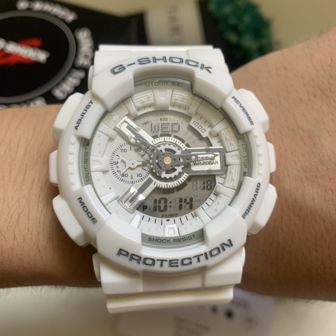 卡西欧  ga-110系列全白大实拍图片