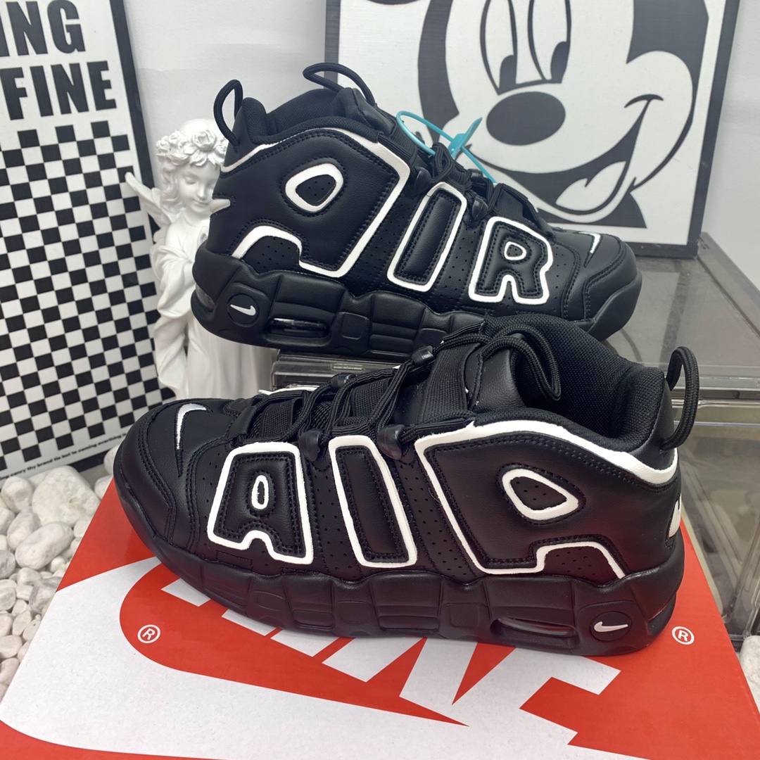  Nike Air More Uptempo 皮蓬 [大AIR]  黑白 36-44码 气垫大底 真皮材质 W1