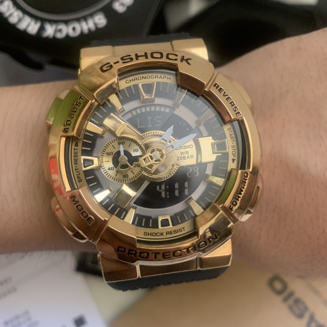 卡西欧  gm-110系列1号土豪金实拍图片