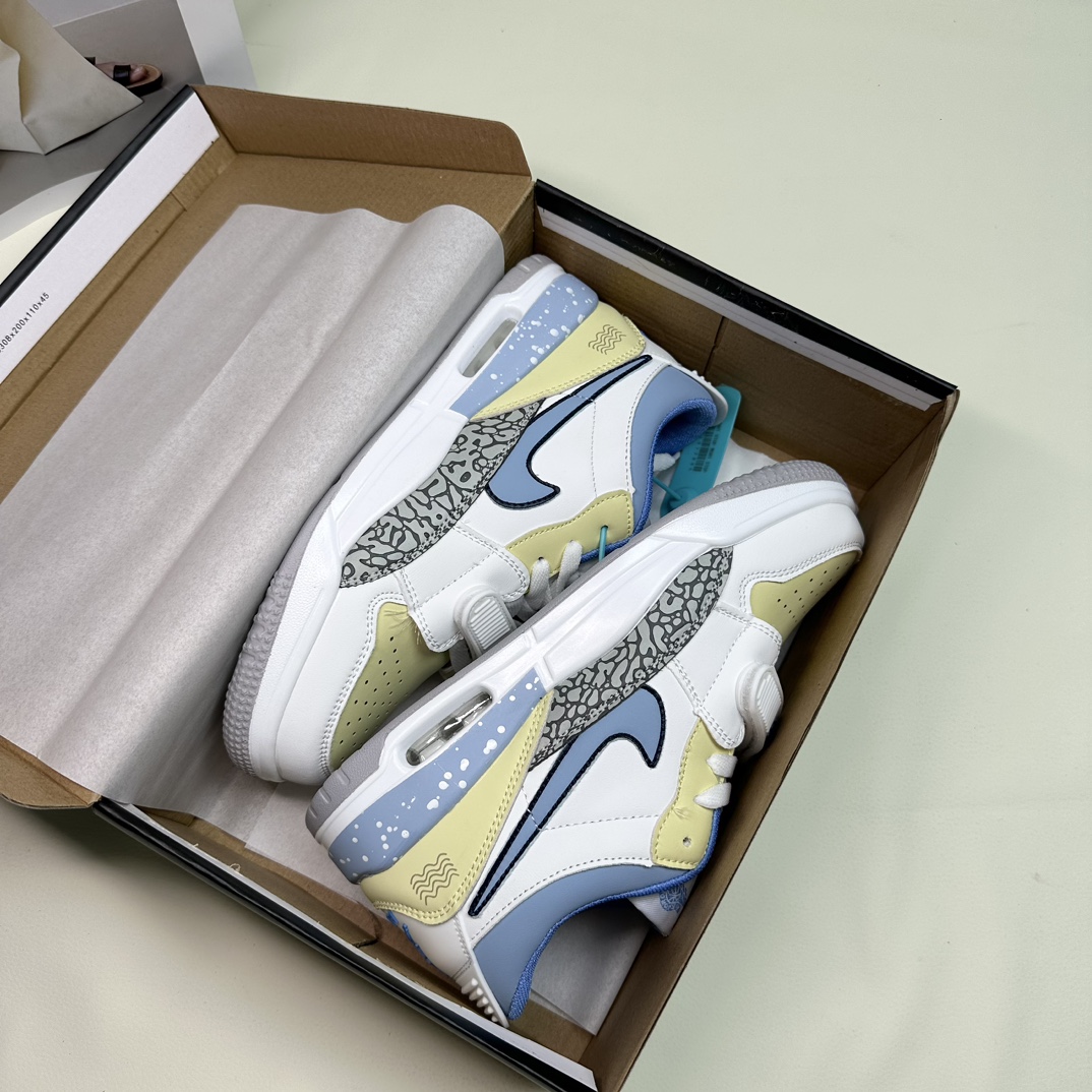 AJ312 Air Jordan 312 Low  白胡蓝码数size：36～44码