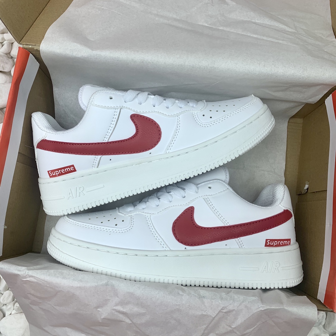  NK Air Force 1 Low AF1 空军一号低帮superme红钩 码数36-44 男女现货