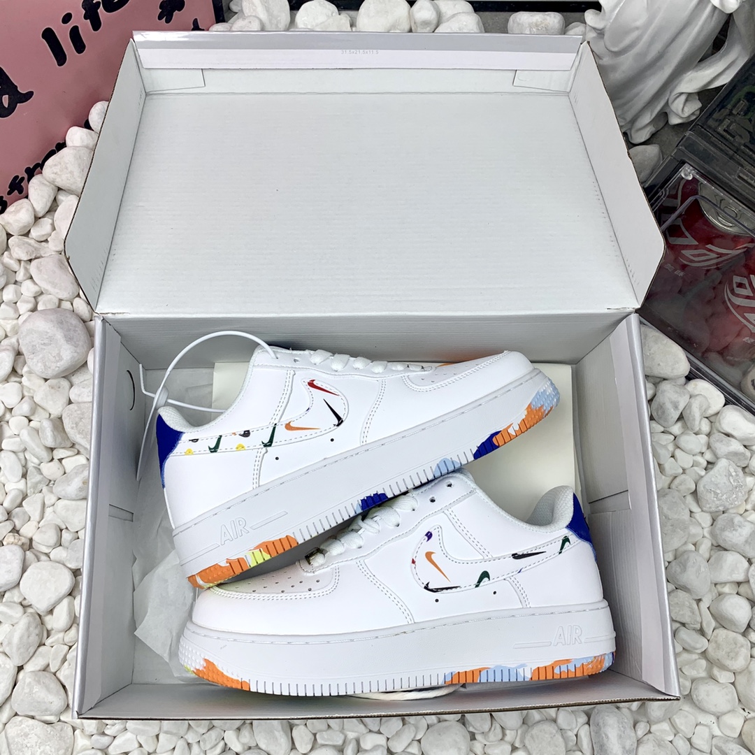  空军白蓝迷彩 高版本 顶级 厚底 Nike Air Force 1 Low 尺码 36-44 男女现货 N1