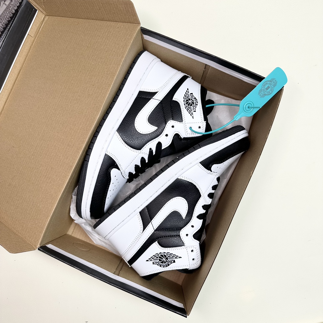  AJ1高帮黑白熊猫 莆田拉帮工艺码数36-44