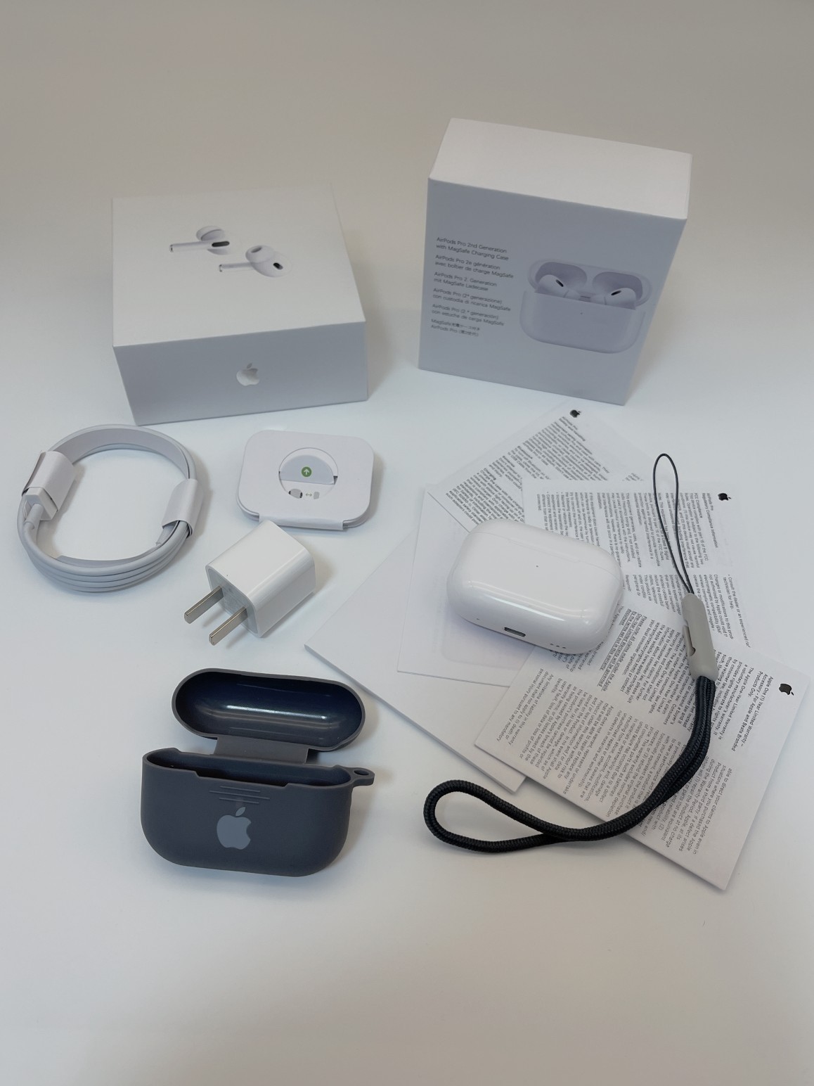 【五代天花板】最新顶配苹果五代耳机airpodspro2 完美破解16弹窗音量滑动加减 充电仓蜂鸣提示   耳机带电池锂电保护板 1:1还原 五代pro2 三代pro 三代pro2蓝牙耳机1序列号官网