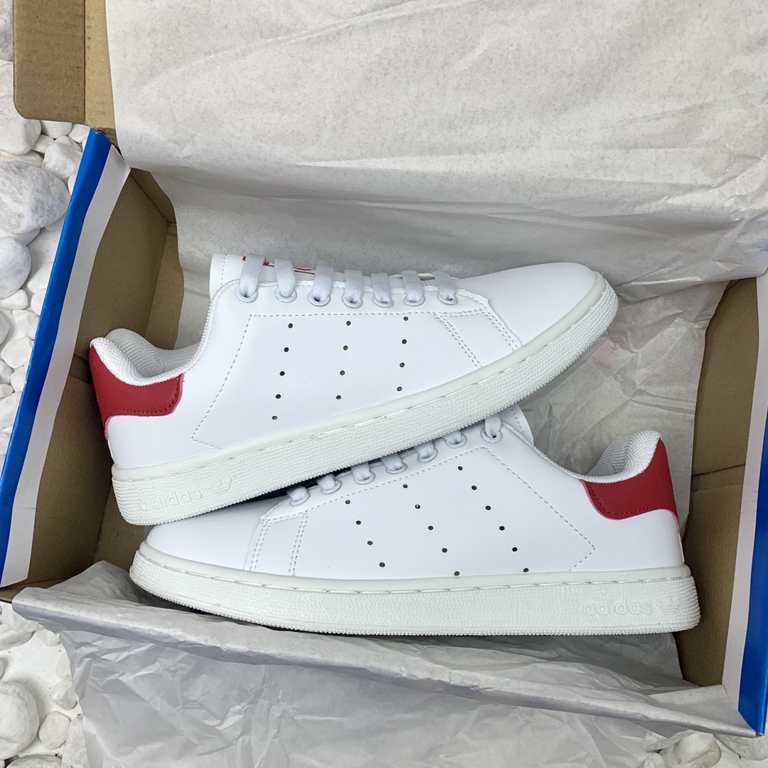 Ad originals STAN SMITH 80s 史密斯板鞋 白红 红尾 码数36-44 男女现货 B1