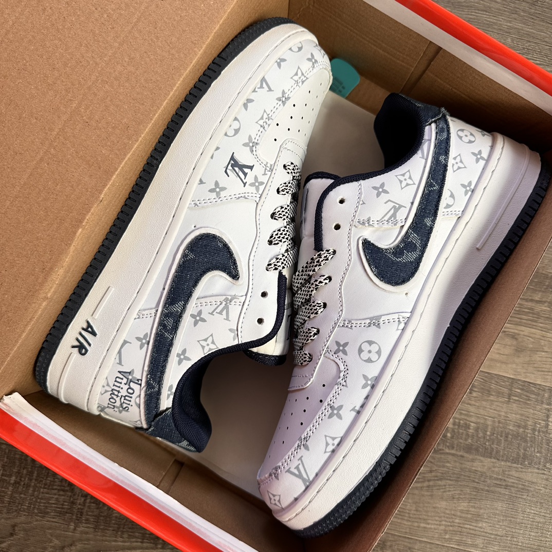  Nike NK 空军一号联名Lv 002白蓝 码数36-44 男女现货