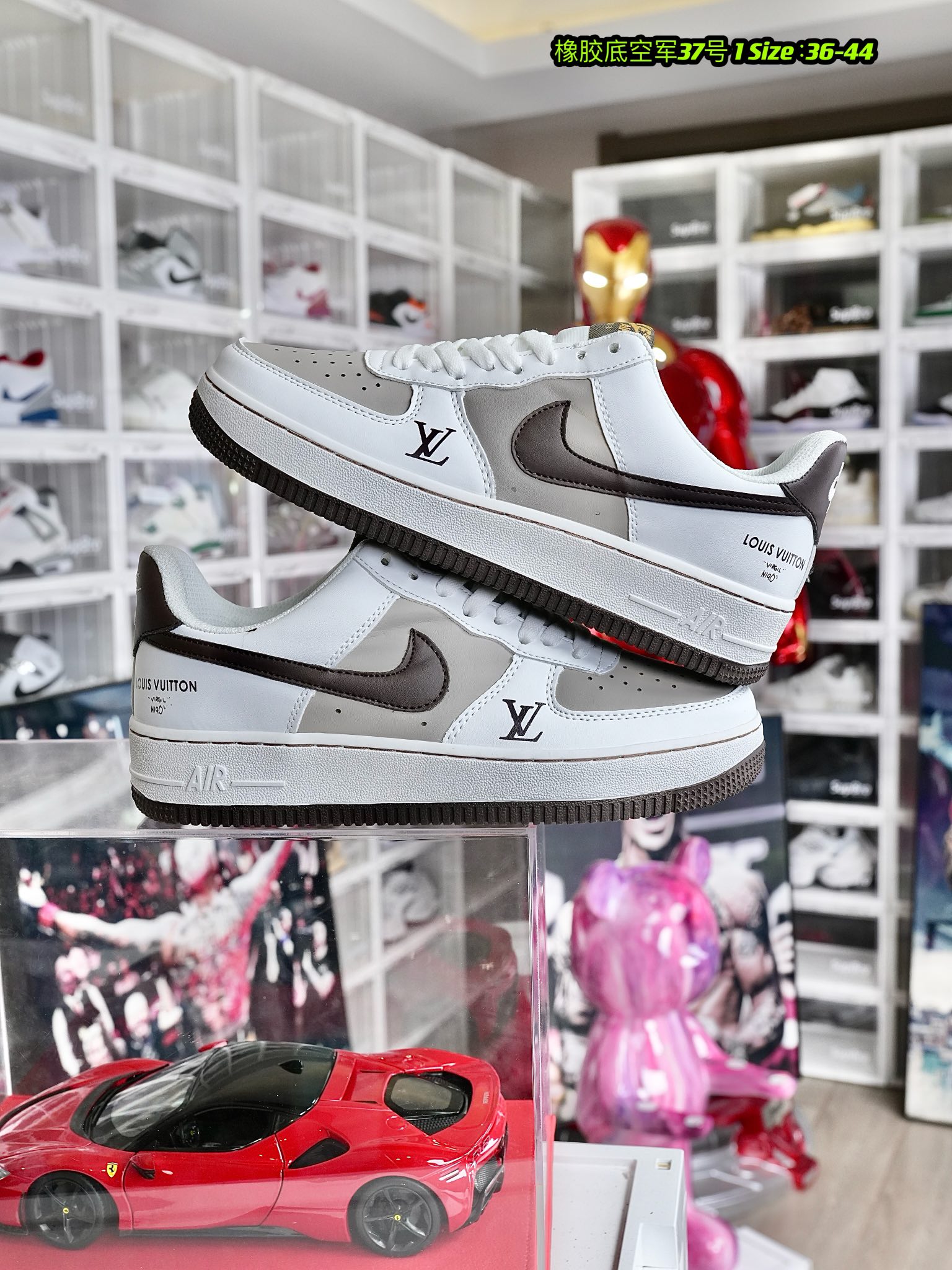 Nike Air Force 1 Low 白棕灰 尺码：36-44 男女现货