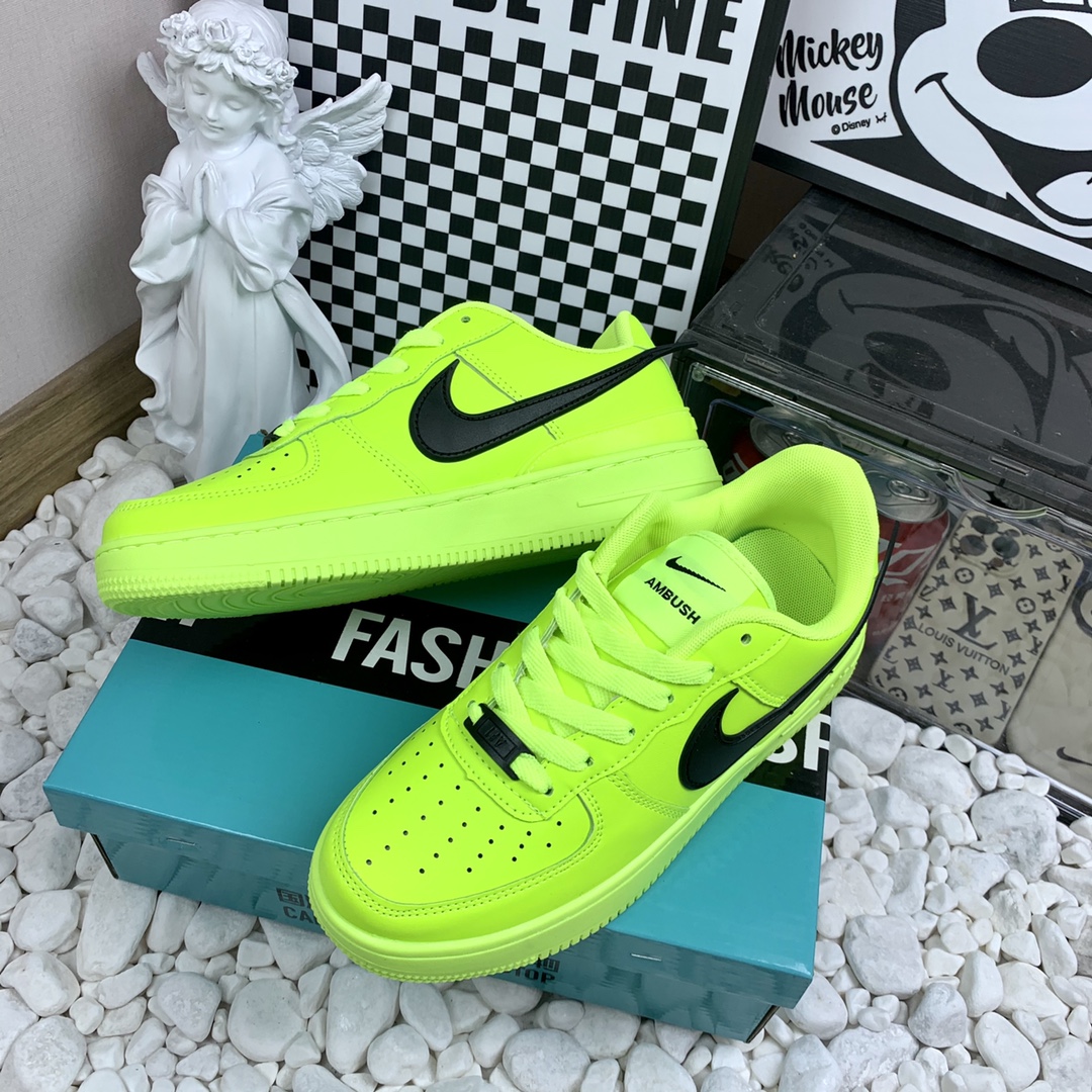  Nike Air Force 1 Low 空军一号低帮 长勾联名 荧光黄 码数36-44 男女现货