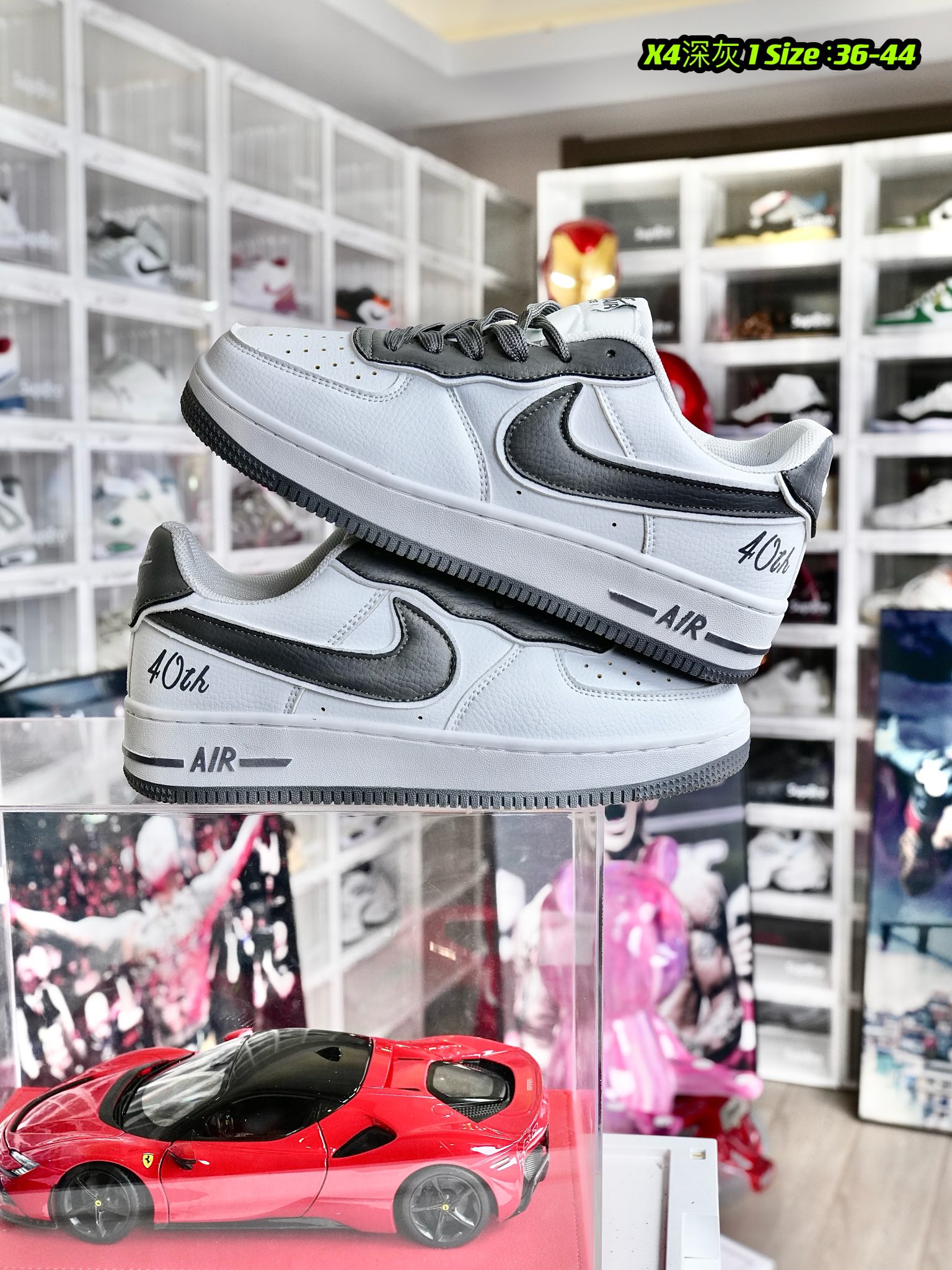 Nike Air Force 1 Low 深灰 尺码：36-44 男女现货