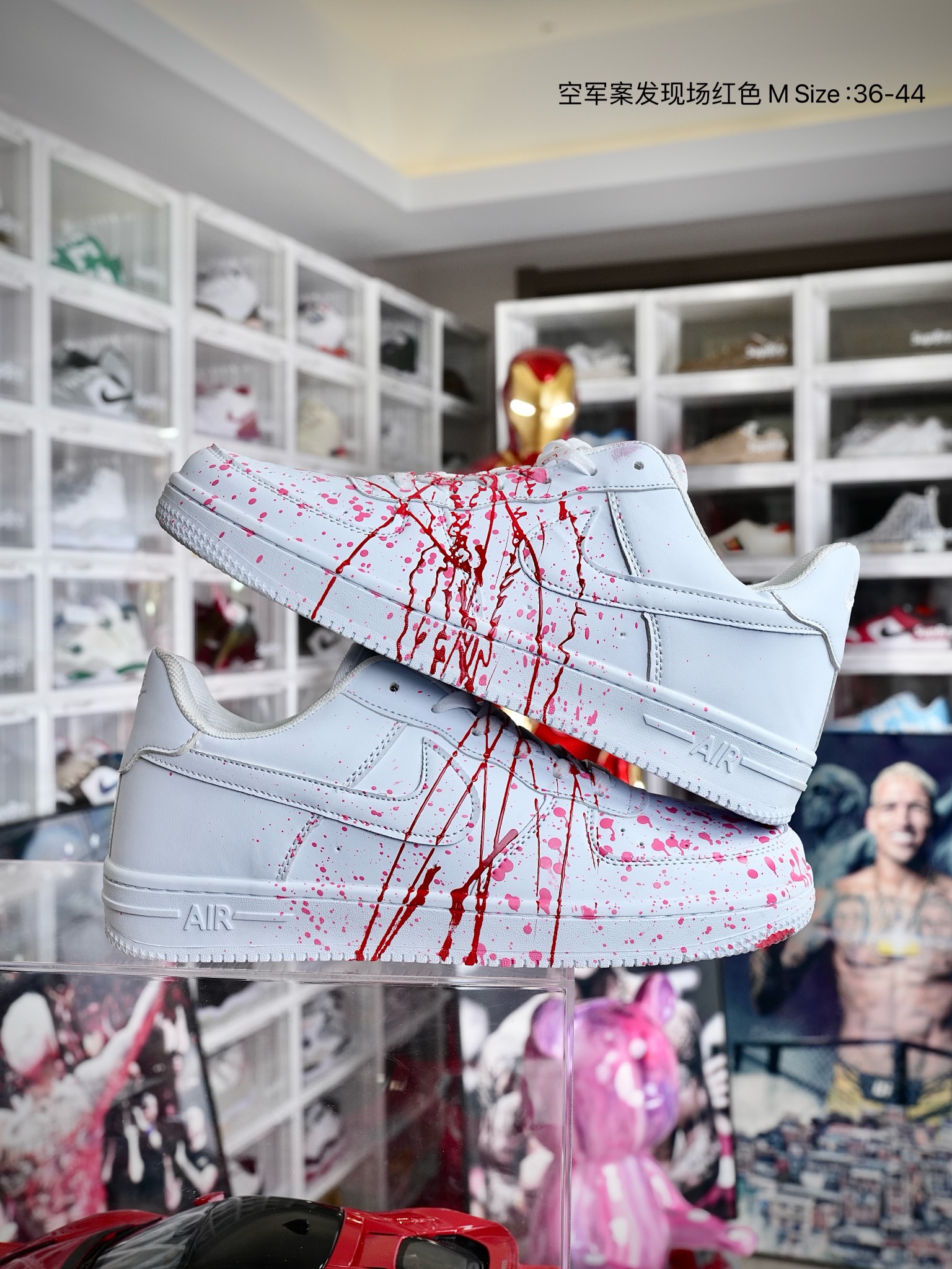  Nike AF1 空军一号 案发现场 粉红 尺码36-44 男女款现货。