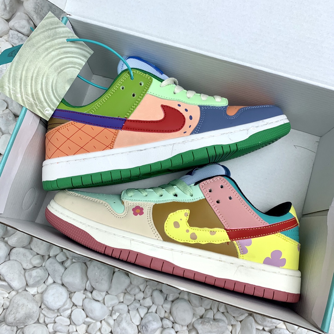  Nike Dun SB 海绵宝宝 高版本 气垫鞋垫 厚鞋舍 （摩擦吱吱响）尺码36-44.男女现货  附送+手提袋
