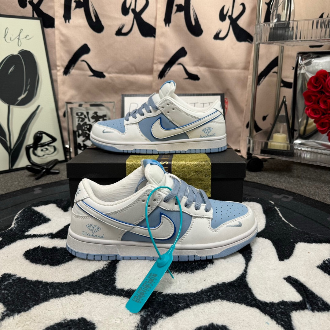 NK Dunk SB Low 白蓝钻石 码数36-44 男女现货