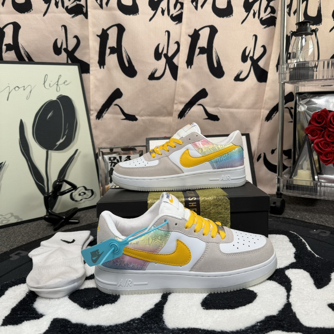 Nike Air Force 1 Low 空军一号 灰蓝 尺码：36-40 女款现货