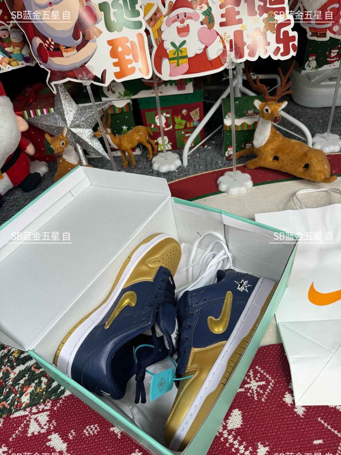  Nike Dunk SB 蓝金 尺码36-44 男女码现货
