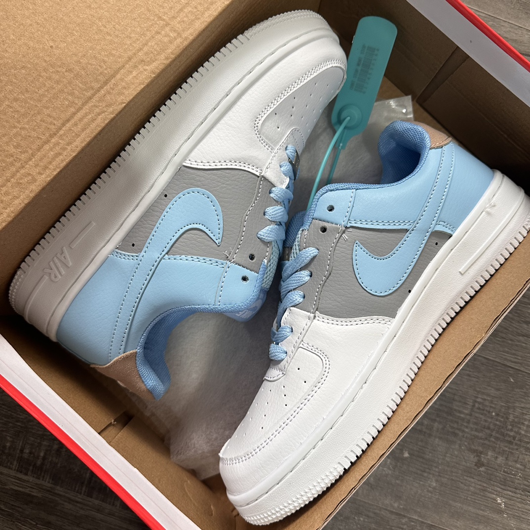  Nike AF1 空军一号  白灰月 36-44码 男女现货