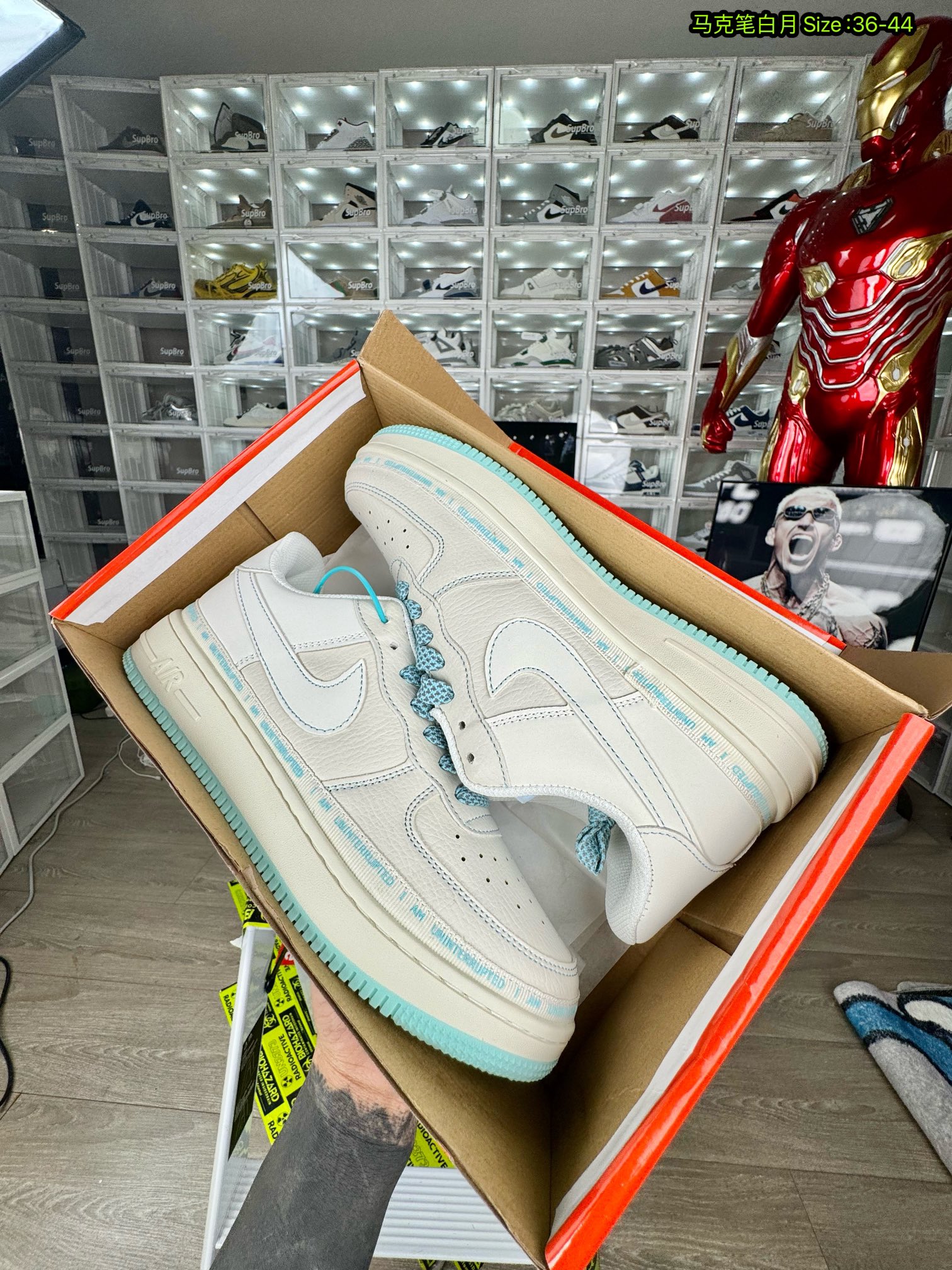  Nike AF1 空军一号 马克笔 白月 尺码36-44 男女码现货