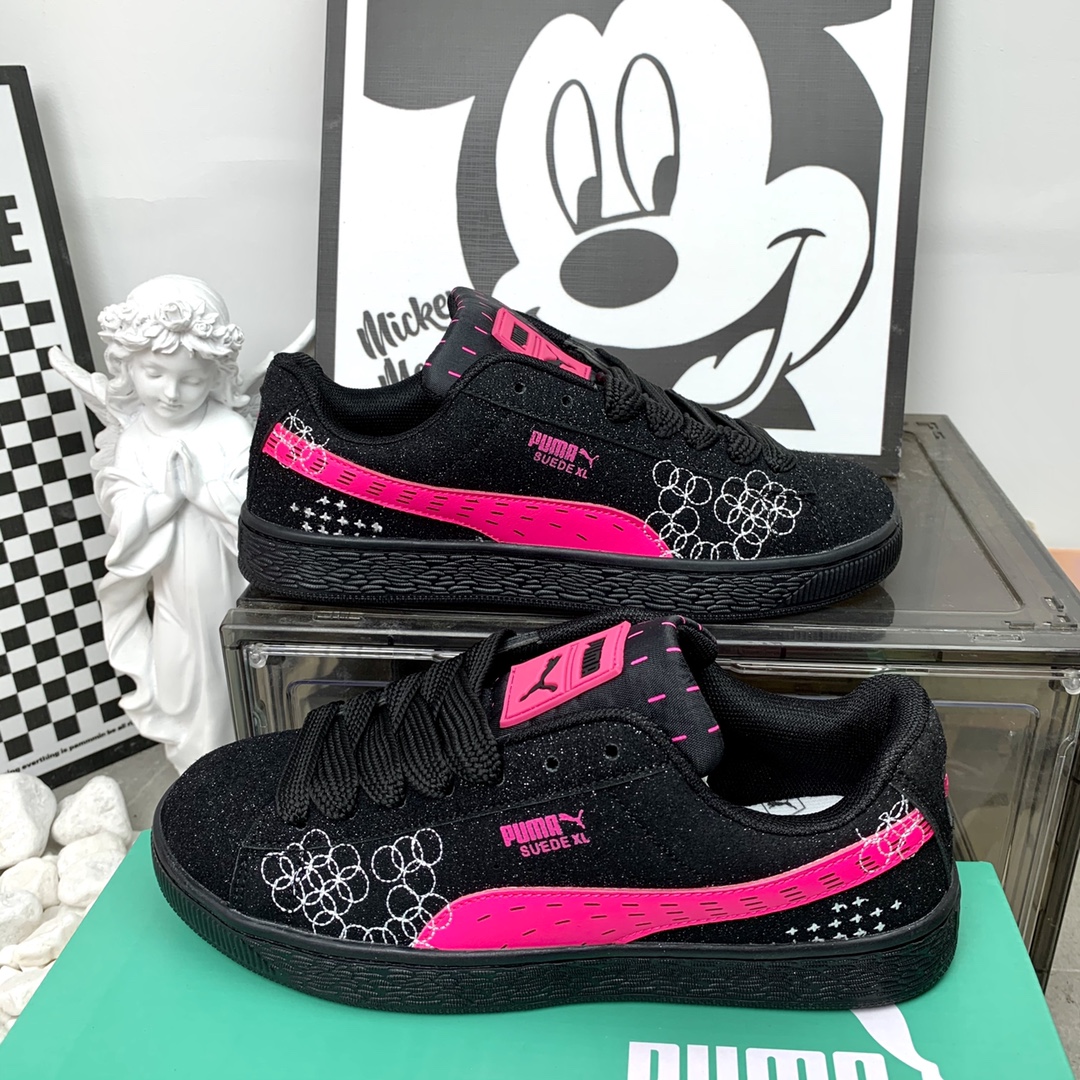 PUMA Suede XL 彪马面包鞋 满天星黑粉 尺码36-44 男女现货