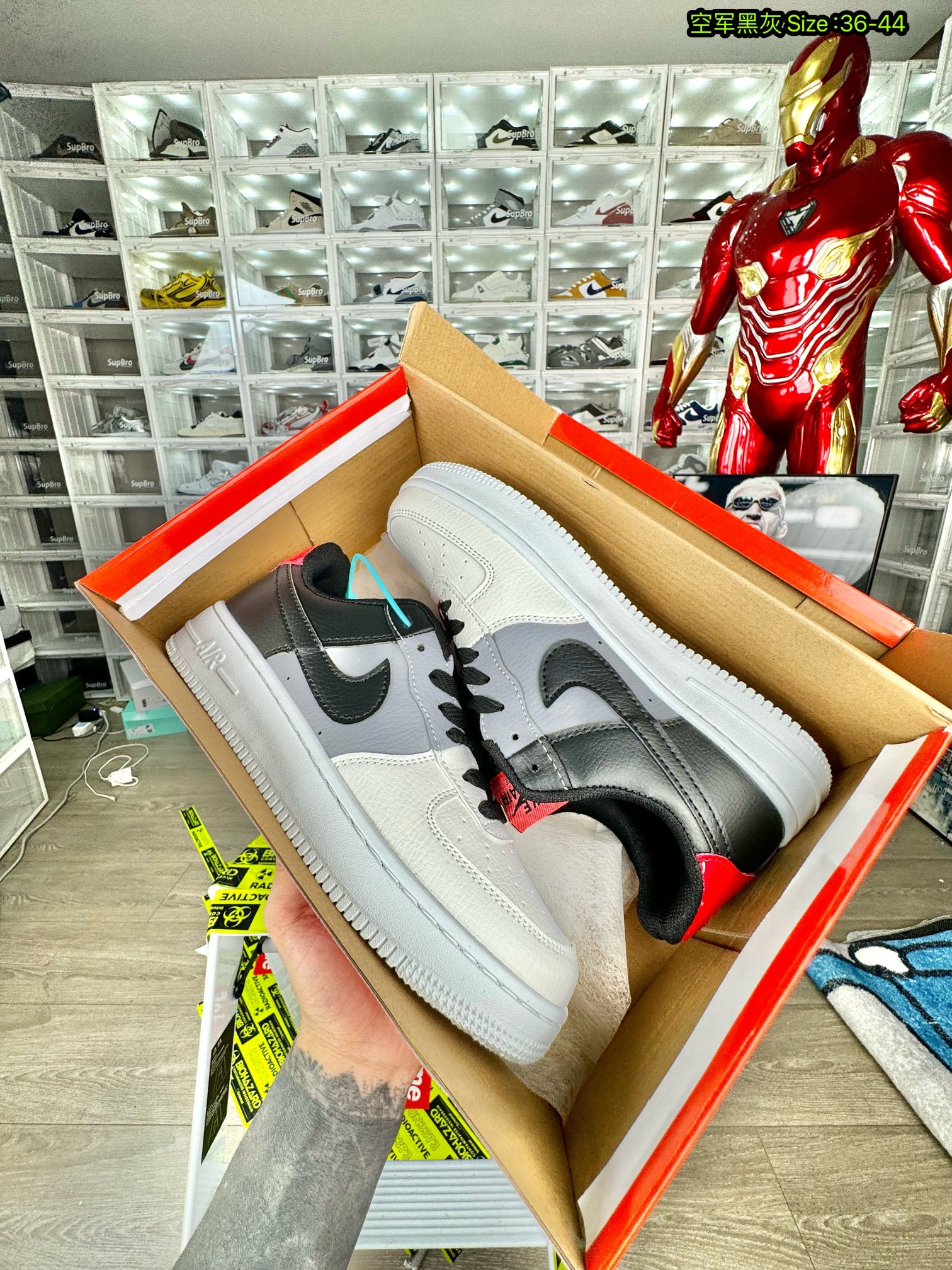  Nike AF1 空军一号 黑灰 尺码36-44 男女码现货