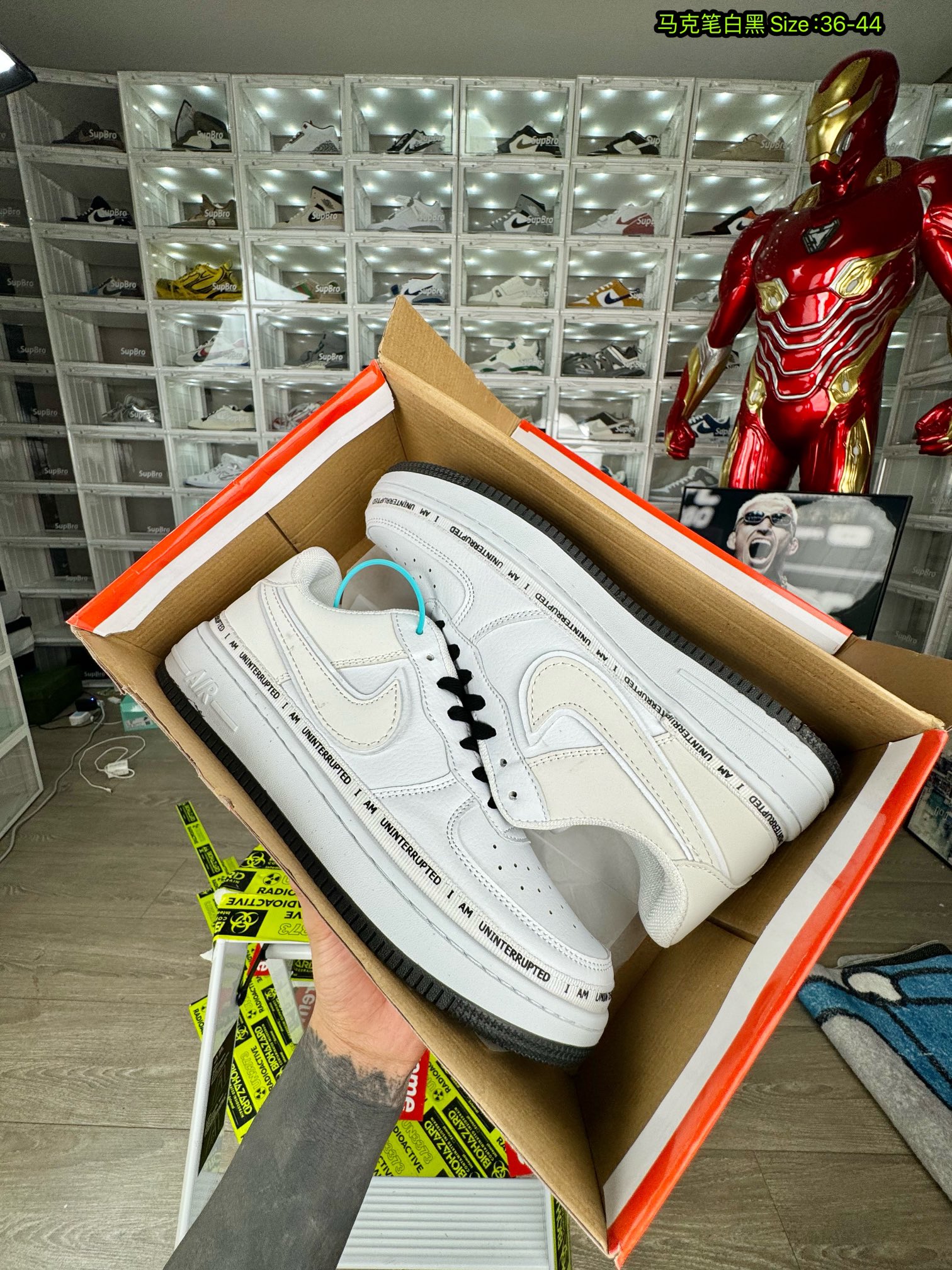  Nike AF1 空军一号 马克笔白黑 尺码36-44 男女码现货